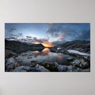 Nydiver Lakes Sunrise - Ansel Adams Wilderness Poster