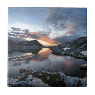 Nydiver Lakes Sunrise - Ansel Adams Wilderness Tile