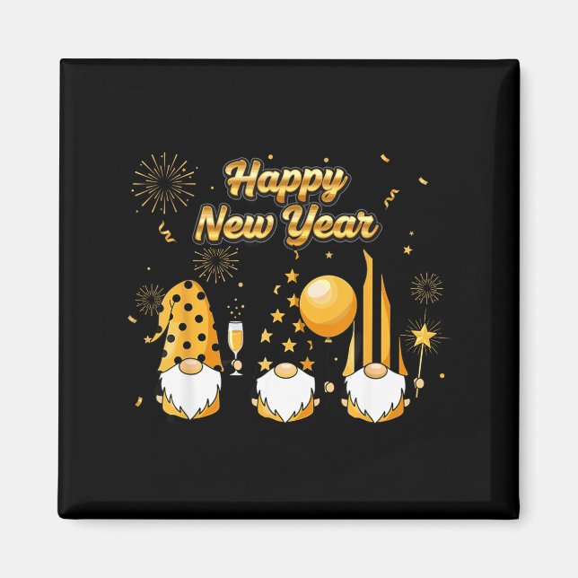 Nye Gnome Shirts For Women, Cool Happy New Year 20 Magnet (Front)