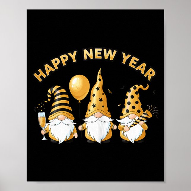 Nye Gnome Shirts For Women, Happy New Year 2026 Pa Poster (Front)