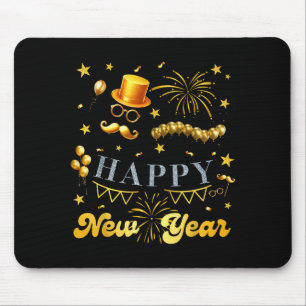 Nye Party Crew Balloon Fireworks Family Reunion Co Mouse Mat