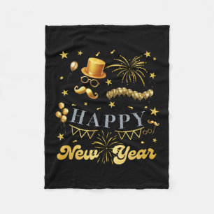Nye Party Crew Lloon Fireworks Family Reunion Cost Fleece Blanket