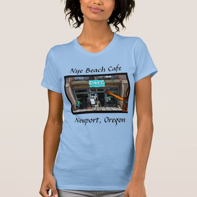 NyeBeach Cafe Tshirt Womens (Front)