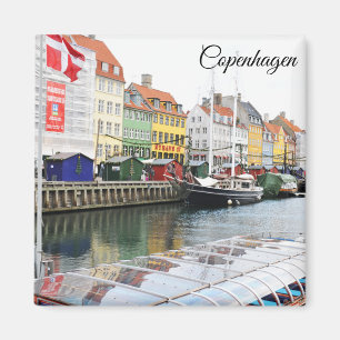 Nyhavn canal in Copenhagen, Danmark Magnet