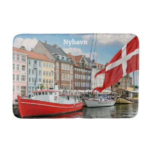 Nyhavn Copenhagen Denmark Bath Mat