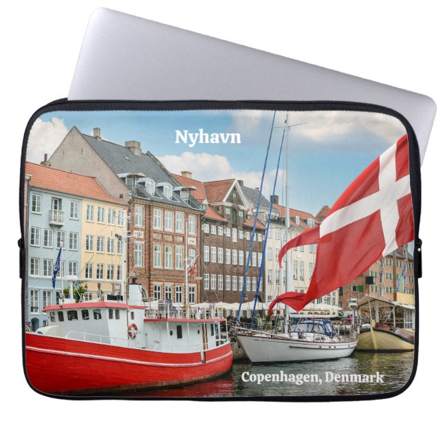 Nyhavn Copenhagen Denmark Laptop Sleeve (Front)