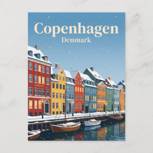 Nyhavn, Copenhagen, Denmark Postcard