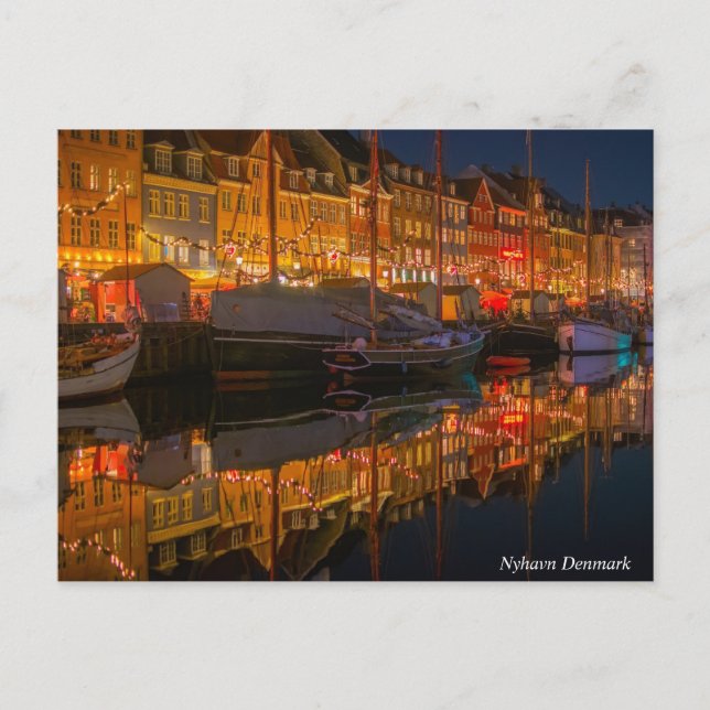 Nyhavn Denmark  City Holiday Postcard (Front)