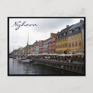 nyhavn denmark colours postcard