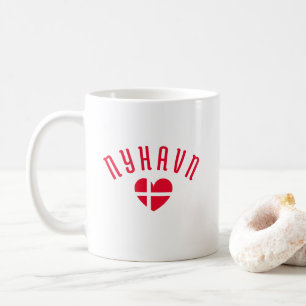 NYHAVN Denmark Heart Coffee Mug