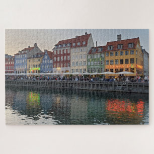 NYHAVN ENTERTAINMENT DISTRICT Copenhagen Denmark Jigsaw Puzzle
