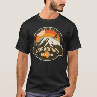 Nyiragongo DR Congo Retro Hiking Camping Souvenir  T-Shirt
