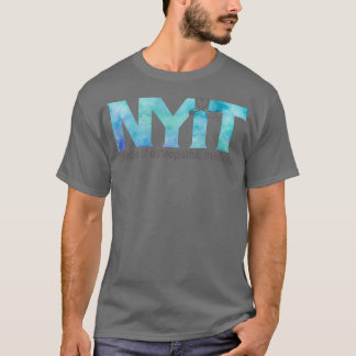 NYITCOM Blue Watercolor T-Shirt