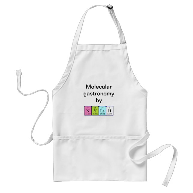 Nylah periodic table name apron (Front)