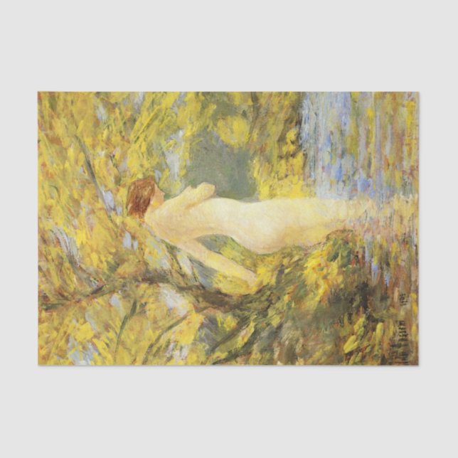 Nymph Bathing (Beautiful Female Deity) Tissue Paper (Front)