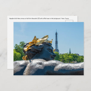 Nymph de la Neva on the Pont Alexandre III - Paris Postcard