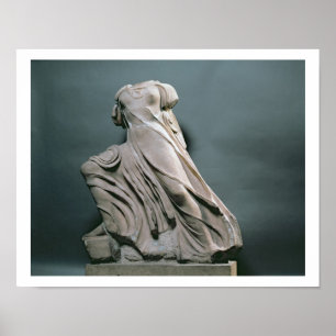 Nymph figure, acroterion from the Temple of Phigal Poster