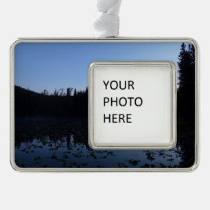 Nymph Lake at Dawn Silver Plated Framed Ornament
