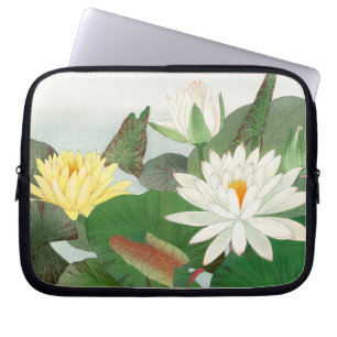 Nymphaea lotus, Japanese woodblock print, 1917 Laptop Sleeve