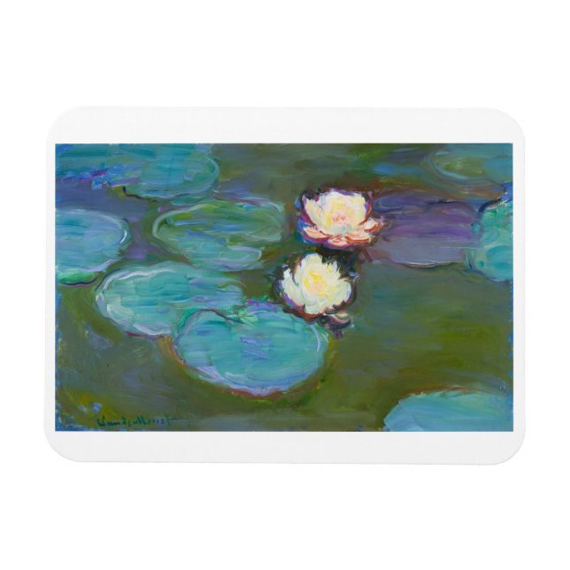 "NYMPHEAS, 19897-1898" BY CLAUDE MONET MAGNET (Horizontal)