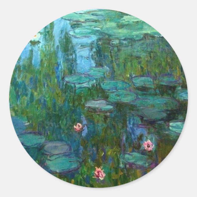 Nympheas Classic Round Sticker (Front)