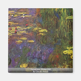 Nymphéas (Water Lily) By Claude Monet Magnet