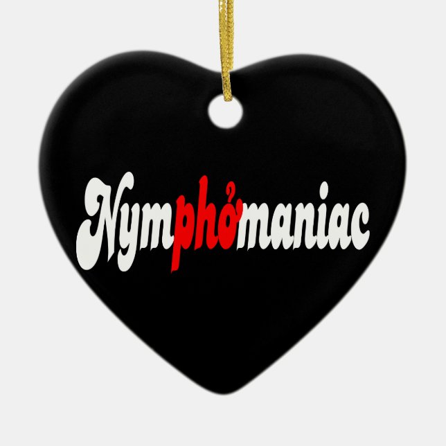 Nymphomaniac Ceramic Tree Decoration (Front)