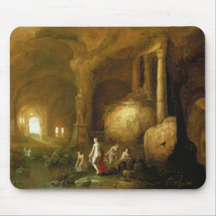 Nymphs Bathing by Classical Ruins Mouse Mat
