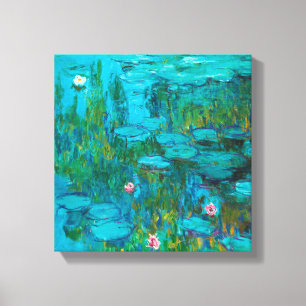 Nymphs by Monet,impressionist genuine painting Canvas Print