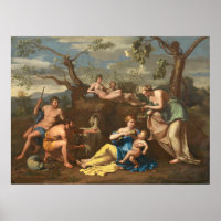 Nymphs & Child Jupiter - Nicolas Poussin Fine Art