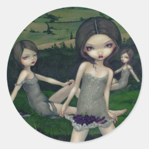 "Nymphs Collecting Berries" Sticker