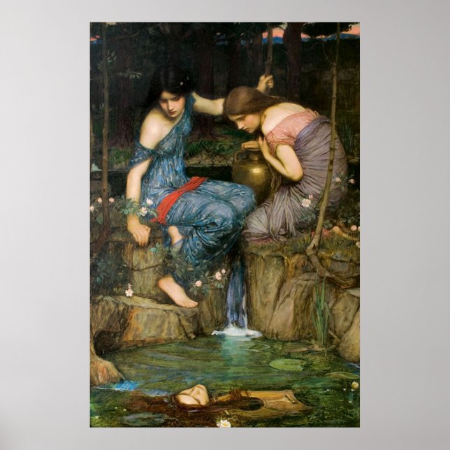 Nymphs Finding the Head of Orpheus - 1900 Poster (Front)