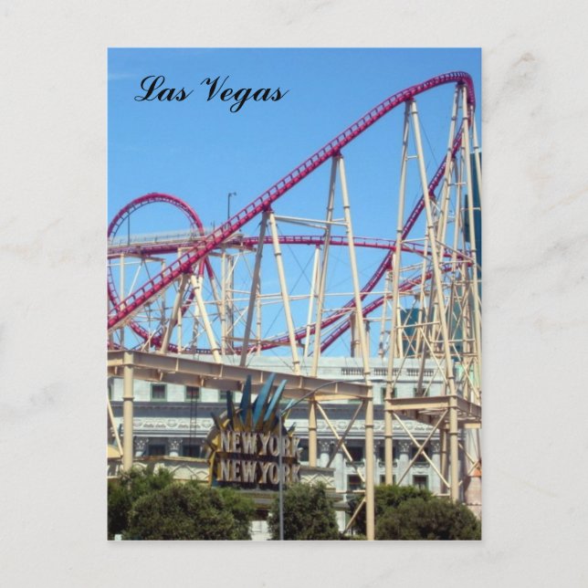 nyny vegas coaster postcard (Front)