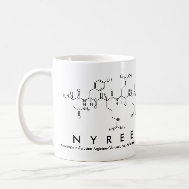 Nyree peptide name mug (Left)