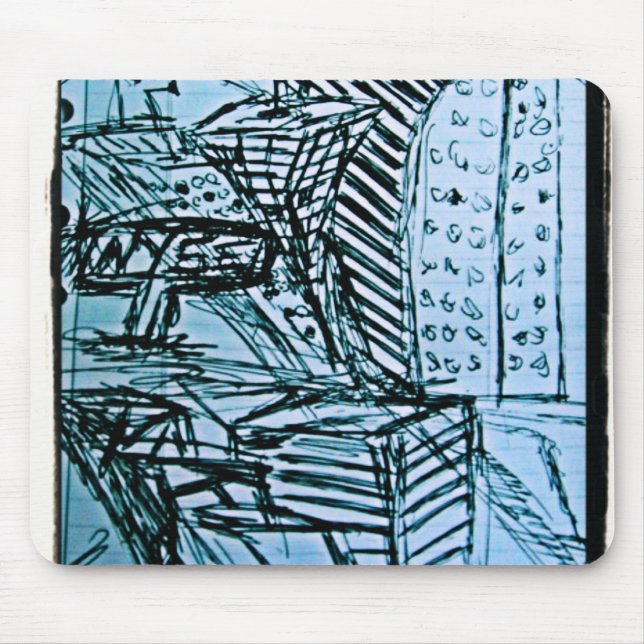 nyse sketch 2 mouse mat (Front)
