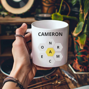 Nyt Spelling Bee,Personalised Name Wordle  Coffee Mug