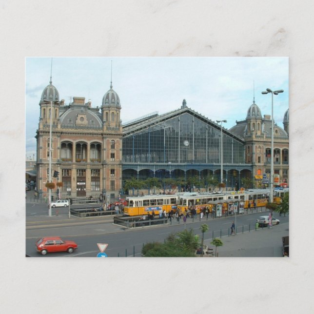 Nyugati station postcard (Front)