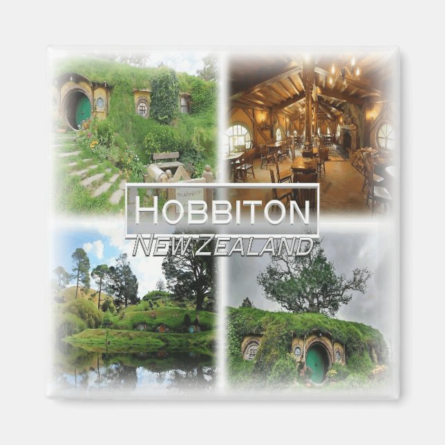 NZ0021 oceania, New Zealand, Hobbiton, fridge Magnet (Front)