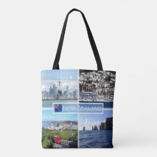 NZ Auckland Skyline - Wellington panorama - Tote Bag