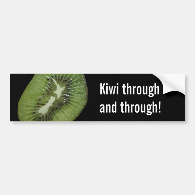 NZ Kiwi Bumper Sticker Template (Front)