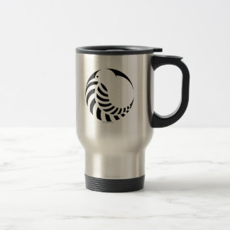 NZ Kiwi / Silver Fern Emblem Travel Mug