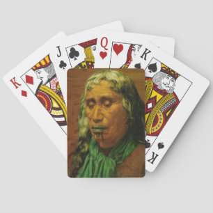 NZ Maori Leader Chieftainess Art Playing Cards
