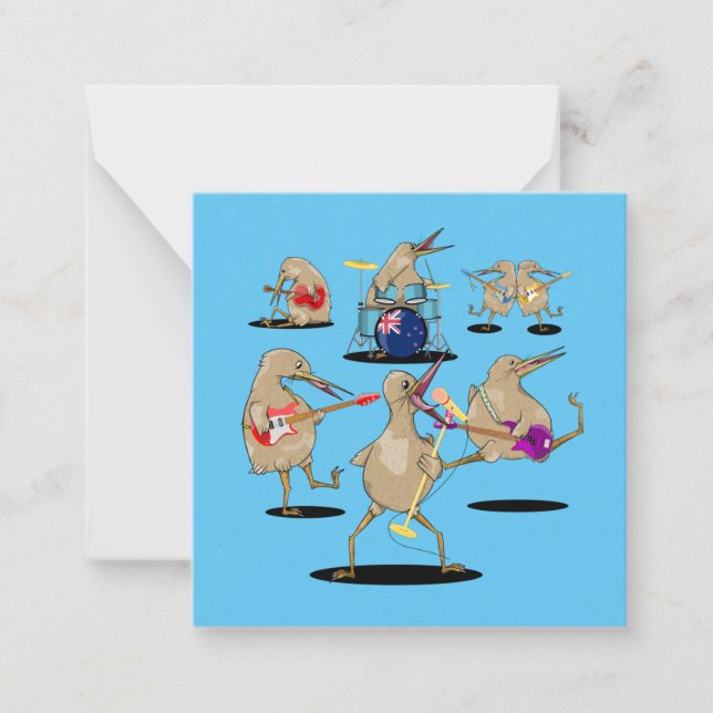 NZ Music Kiwi Band Card (Front)