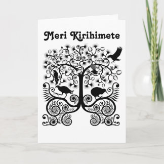 NZ Naitve Birds Christmas Card