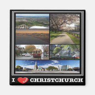 NZ - New Zealand - Christchurch - I Love Magnet