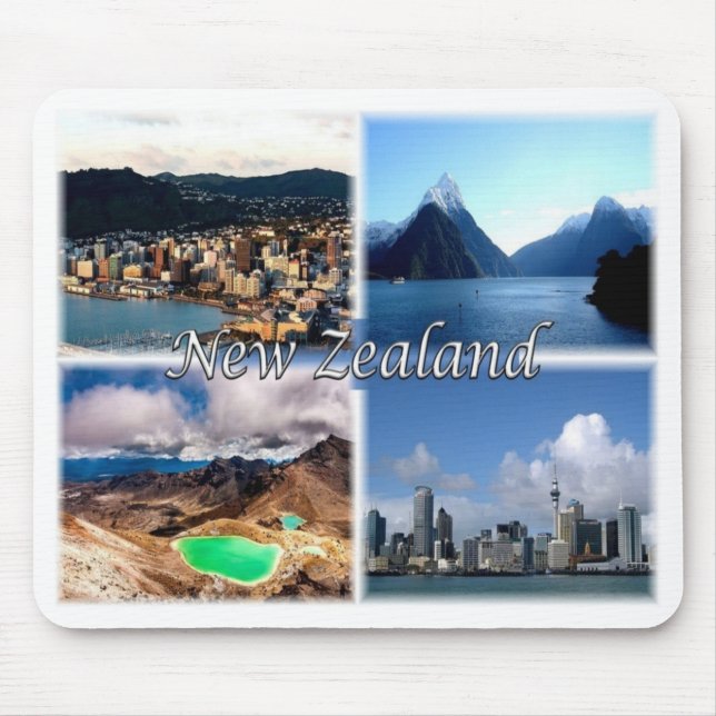 NZ New Zealand - Wellington - Mouse Mat (Front)