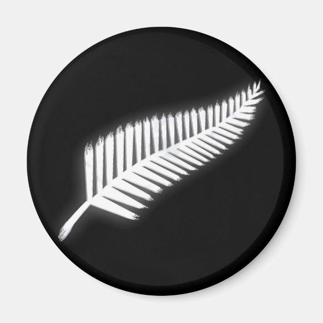 NZ Silver Fern National Emblem Patriotic Magnet (Front)