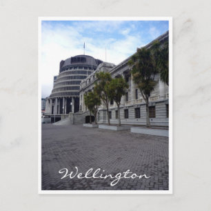 nz wellington parliament postcard