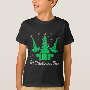 O2 Christmas Tree Respiratory Therapist Xmas Light T-Shirt