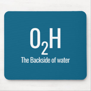 O2h the backside of water mouse mat